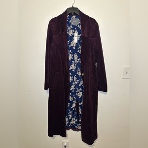 Anthropologie Corduroy Duster Jacket Size US 10